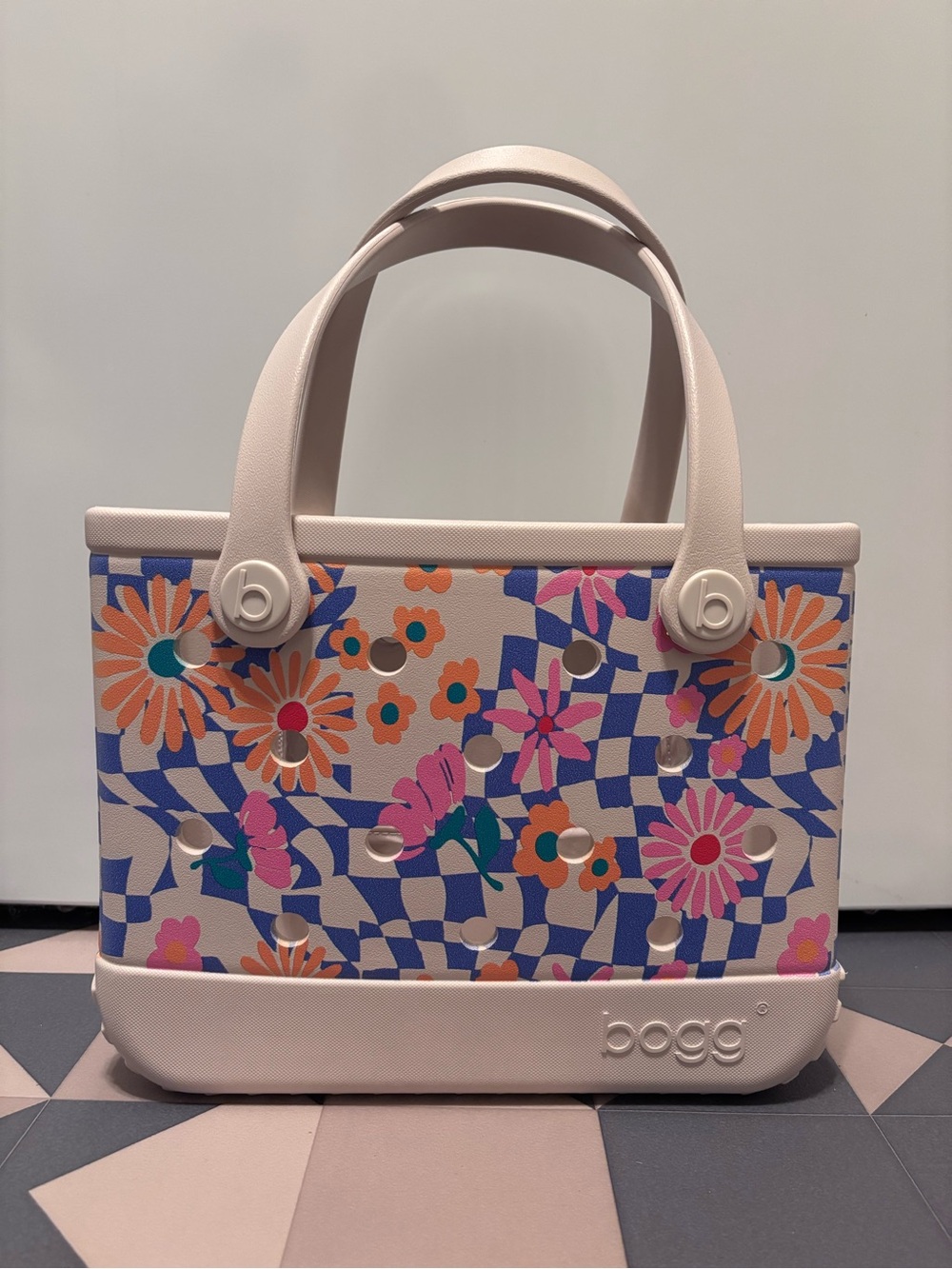 "Blue Saffron Check'er Out" - Baby Bogg Bag